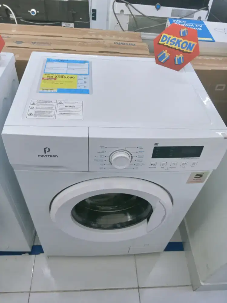 Promo Cicilan 0% Mesin Cuci Front Loading Polytron