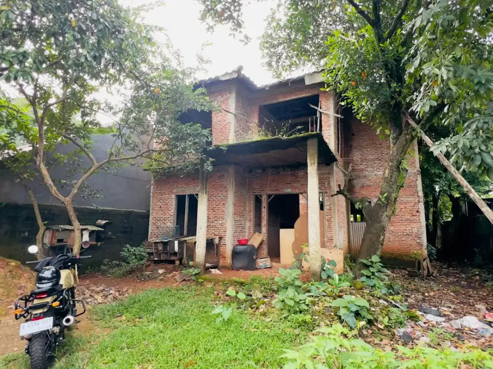 Dijual Tanah dan Bangunan Hampir Jadi di Sawangan Depok