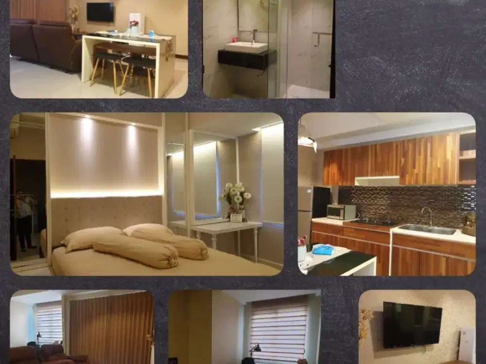 Disewakan Apartemen Waterplace Pakuwon Tower B Tipe 2BR jadi 1BR Furnish