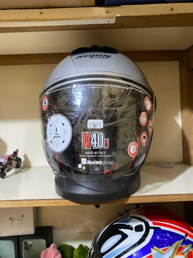 NOLAN N405 SALT SILVER SNI