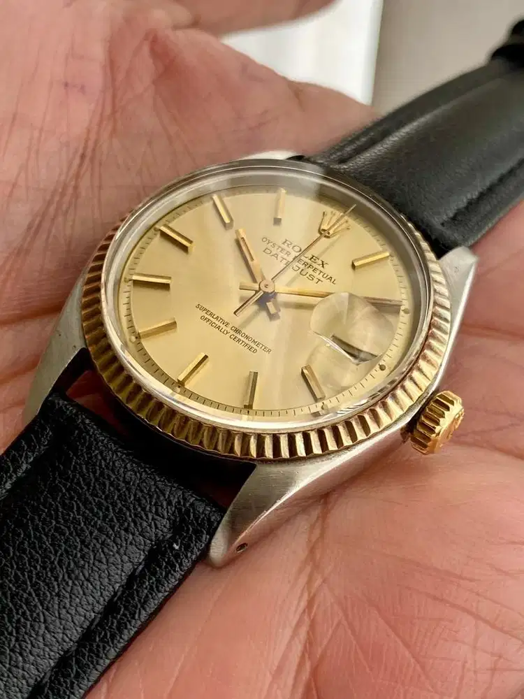 Rolex datejust 1601 vintage halfgold original head only