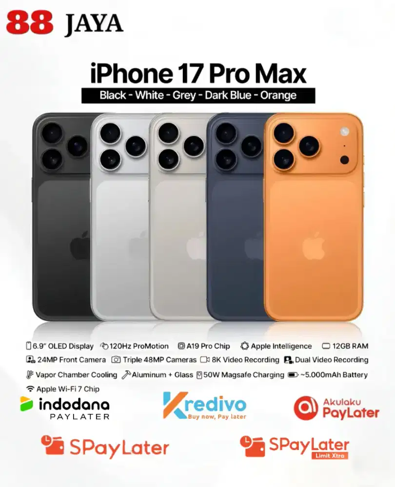 Ready iPhone 17 Promax Garansi Resmi