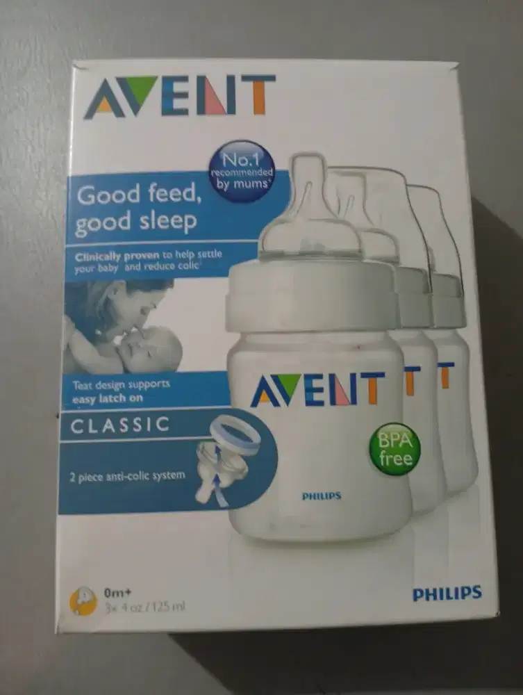 Set dot bayi -botol minum + 2 pieces nipple Philips Avent baru segel