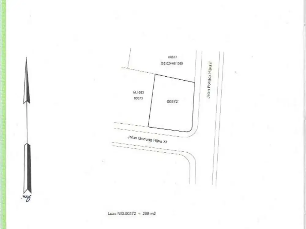 Tanah jarang ada Pondok Hijau Pondok Indah