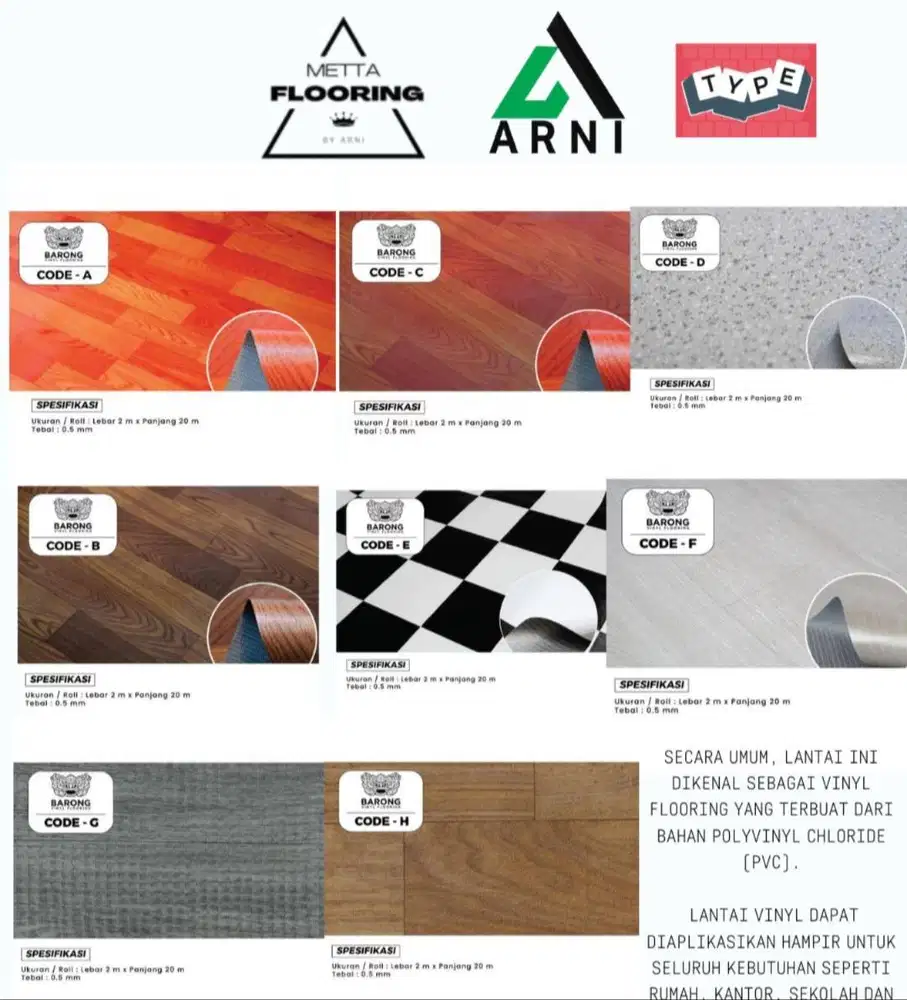 Vinyl roll barong tebal 0.5mm | Vinyl gulungan motif