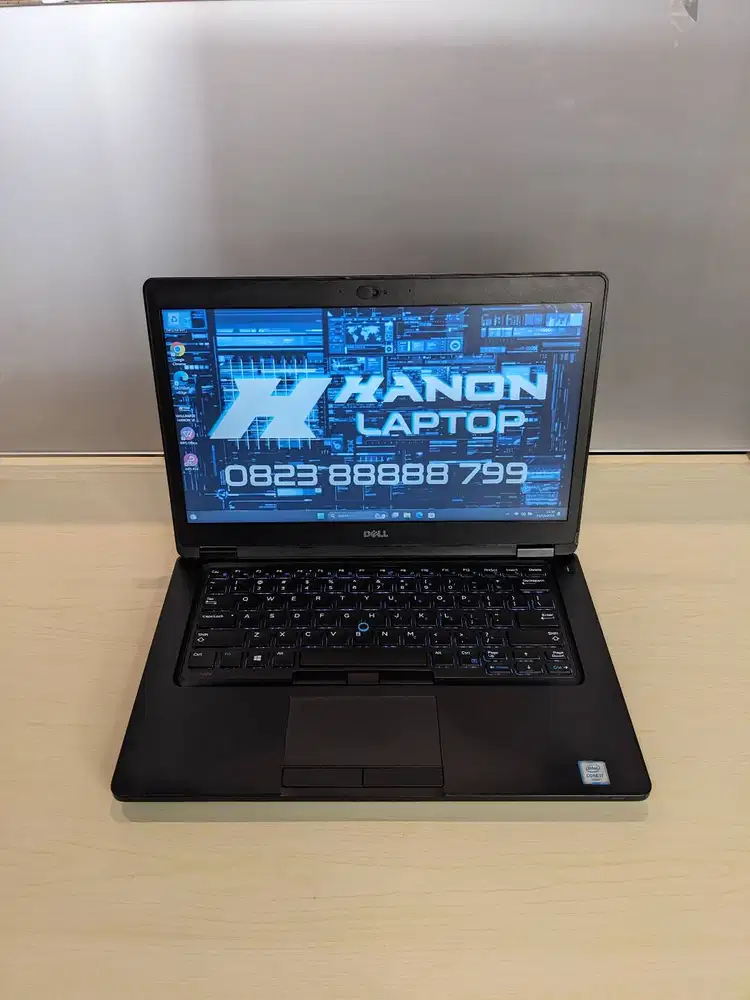 Laptop Bisnis Dell Core i7 Ram 8GB 128GB Keyboard Nyala W11 Ori