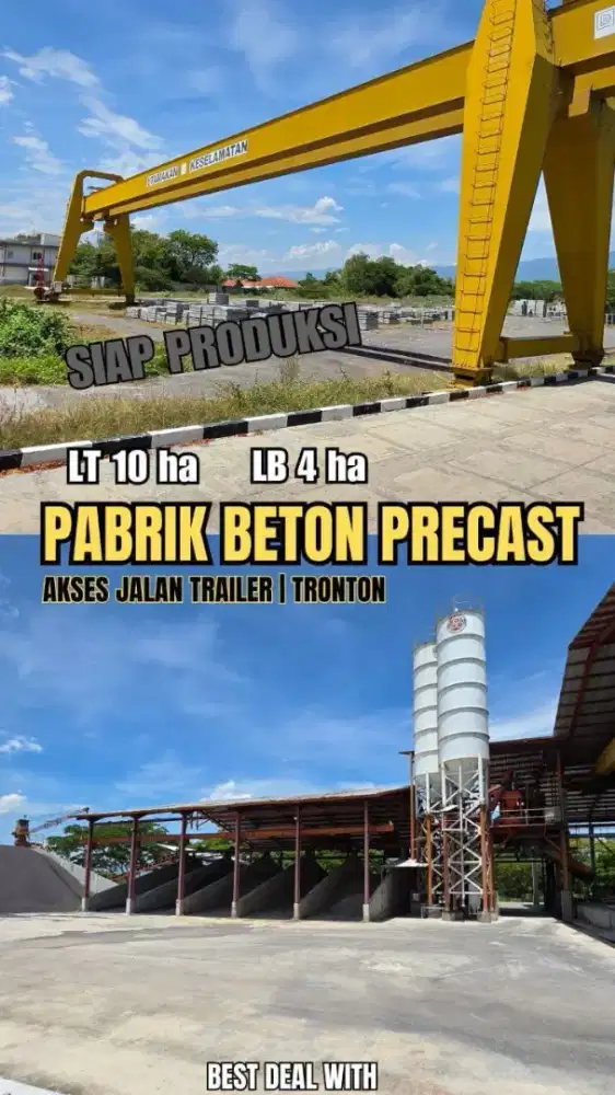 Rare listing ,Pabrik beton pasuruan siap produksi