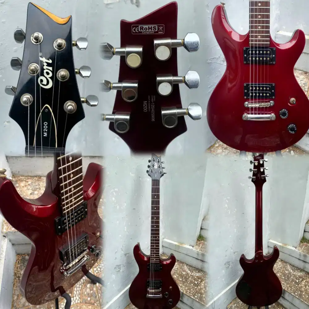 GITAR CORT M200 RED WINE HH ORIGINAL
