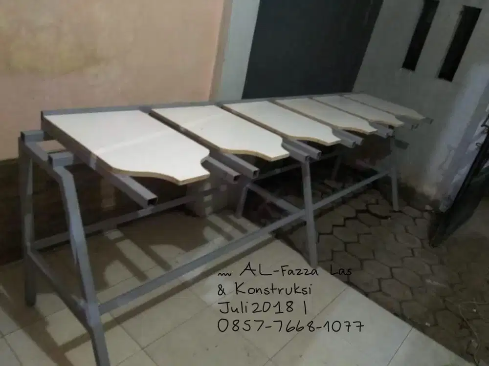 Meja Sablon Thailand Rangka Besi Kuat & Presisi (Siap Pakai)