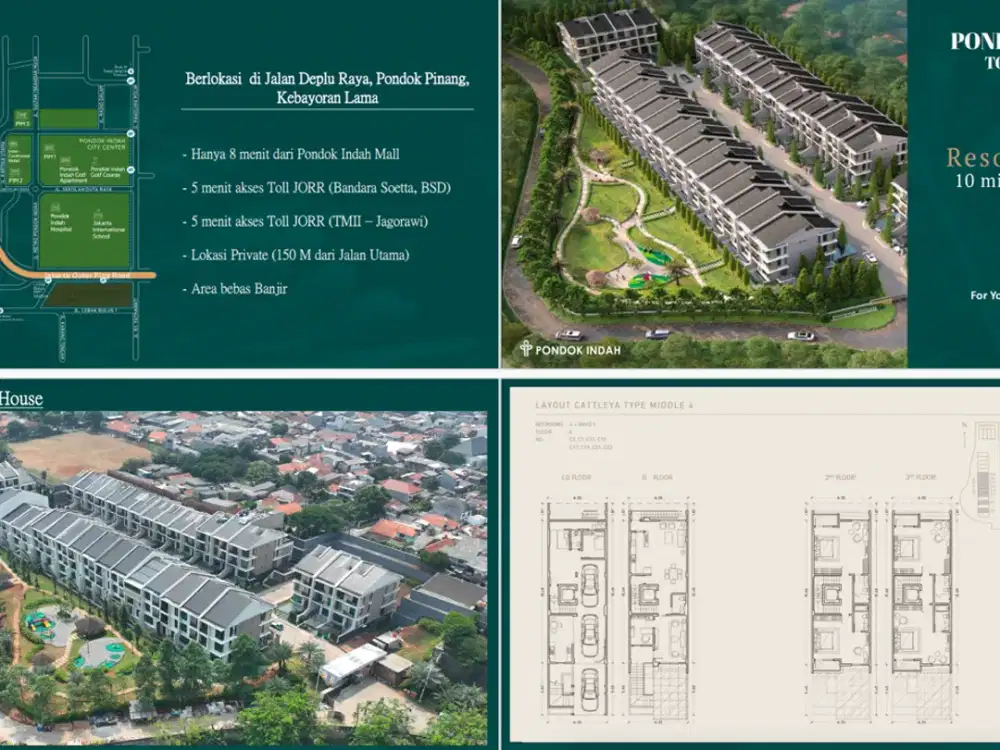 Cattyle Townhouse - Pondok Indah Jakarta Selatan (Quintessential Balance, Luxury Home)