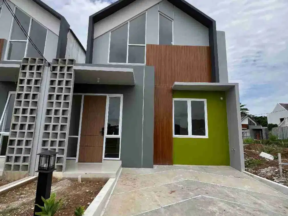 Rumah minimalis modern yang berada di lokasi yang strategis