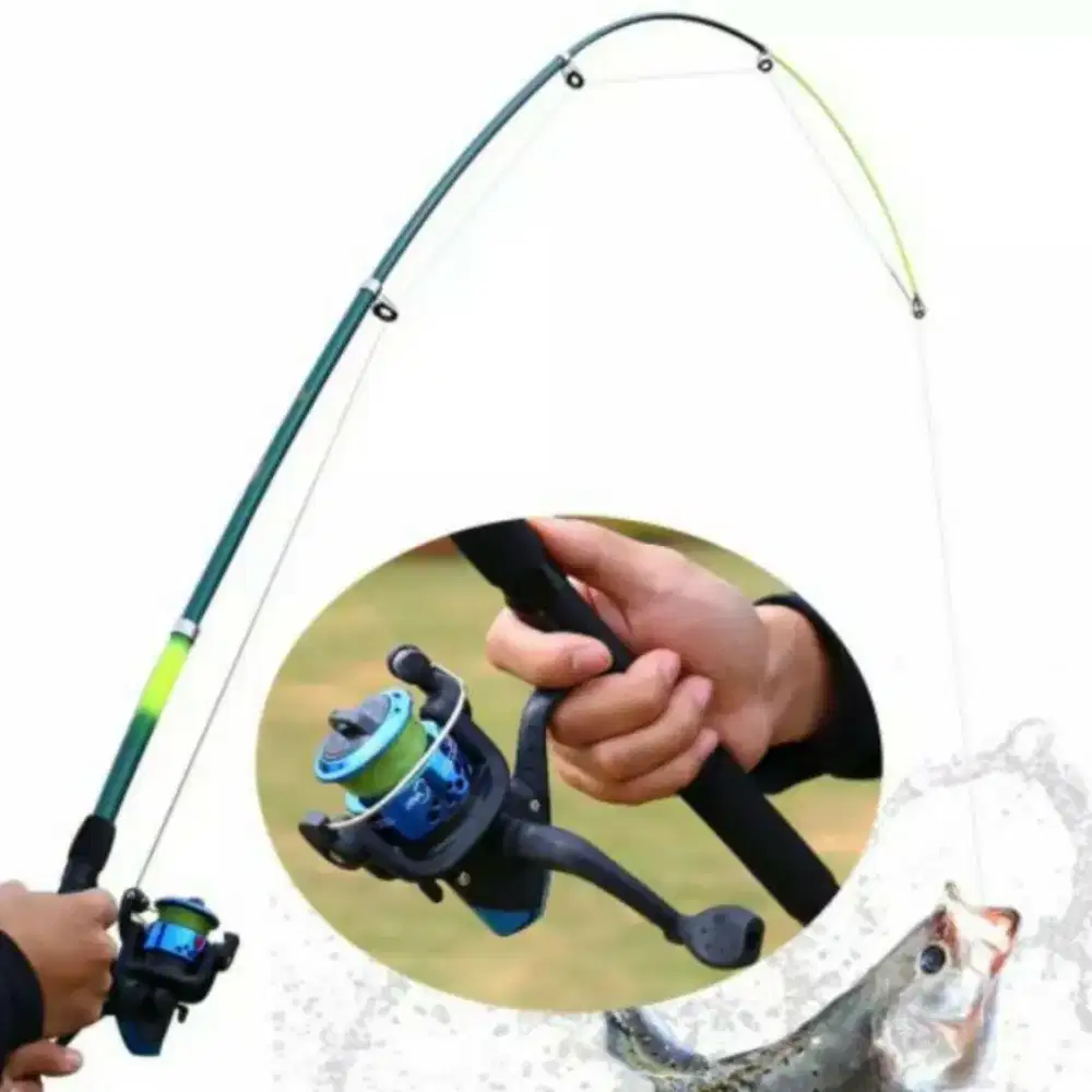 1 set joran pancing pancingan tinggal pake