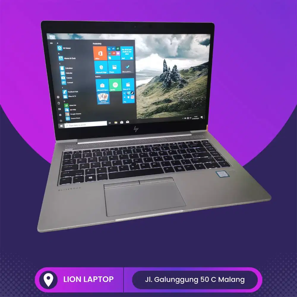 Core i5 Gen 8 RAM 8GB SSD 256GB HP Elitebook 840 G5 [28|10]