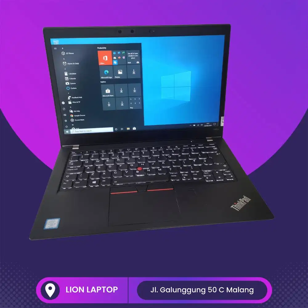 RAM 8GB Core i5 gen 8 Touchscreen Lenovo Thinkpad T480s SLIM [28|10]