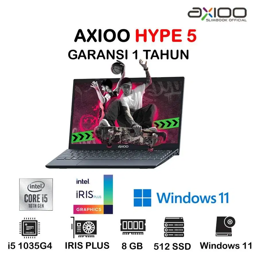 LAPTOP AXIOO MYBOOK HYPE 3 | i3 1005G1 8GB 256GB Windows 11 Pro