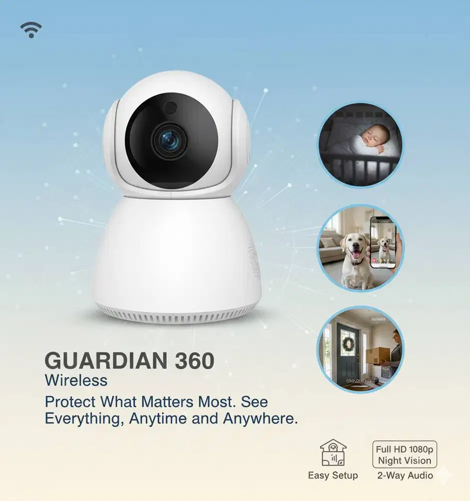 Paket Pasang kamera 360 Wireless CCTV  + Memory 64GB