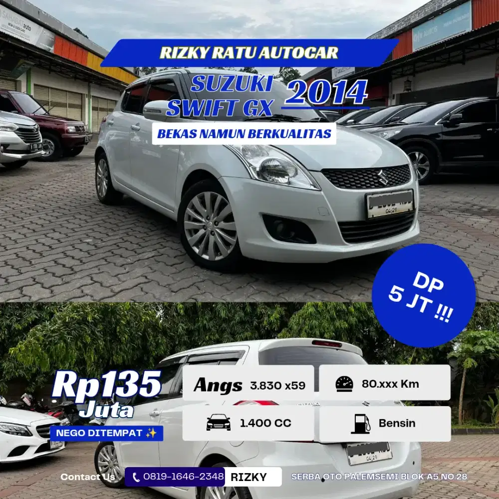 DP 5 JT!!! SUZUKI SWIFT GX AT 2014