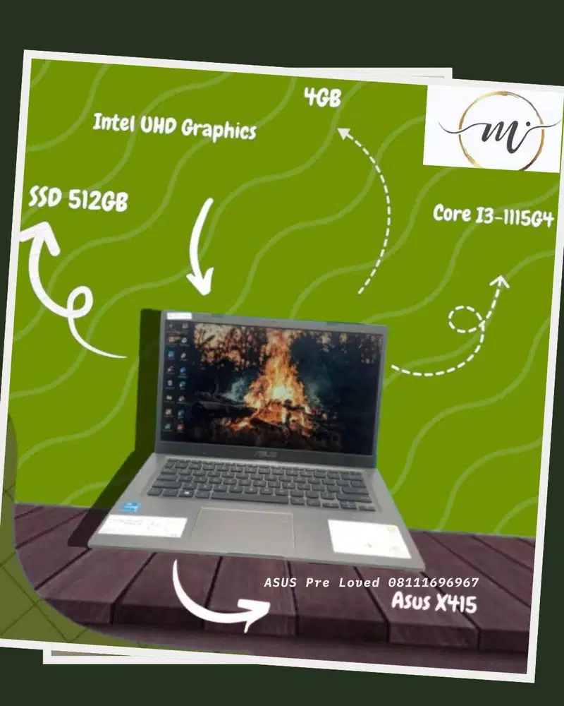 ASUS Intel 415 SEP, GEN 11 PRELOVED