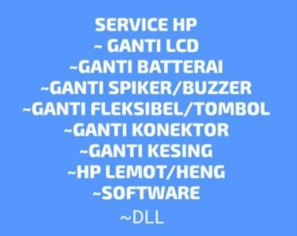 Service hp android dan i phone