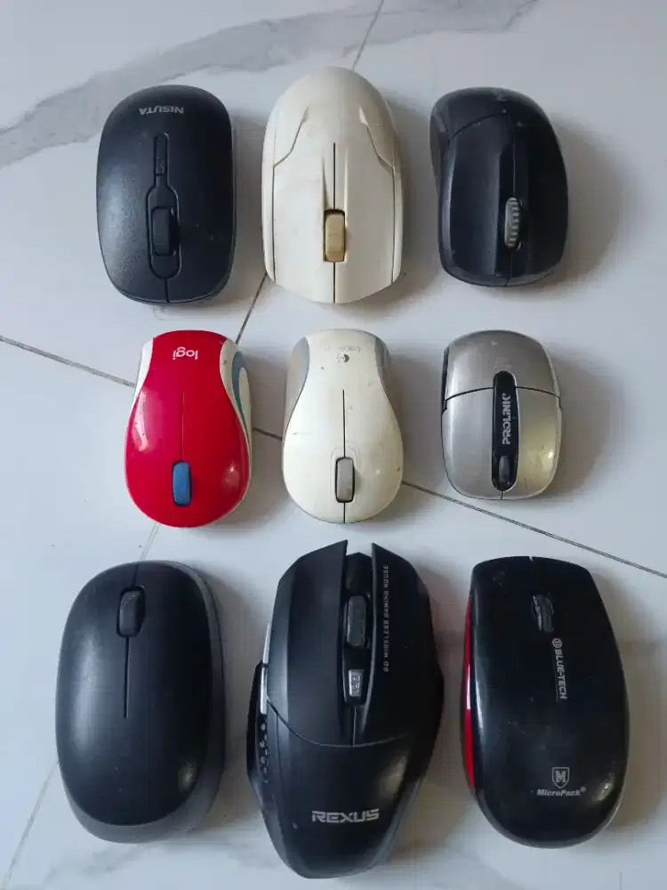Mouse wireless & usb kabel normal