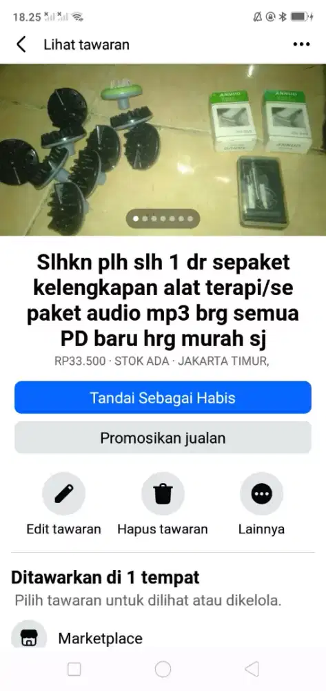 Slhkn plh slh 1 paket dr kelengkapan alat terapi atau sblhnya brg baru