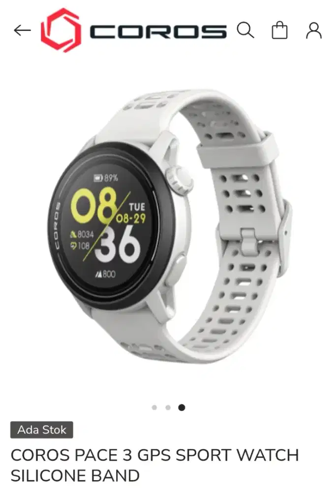 COROS PACE 3 GPS RUNNING WATCH