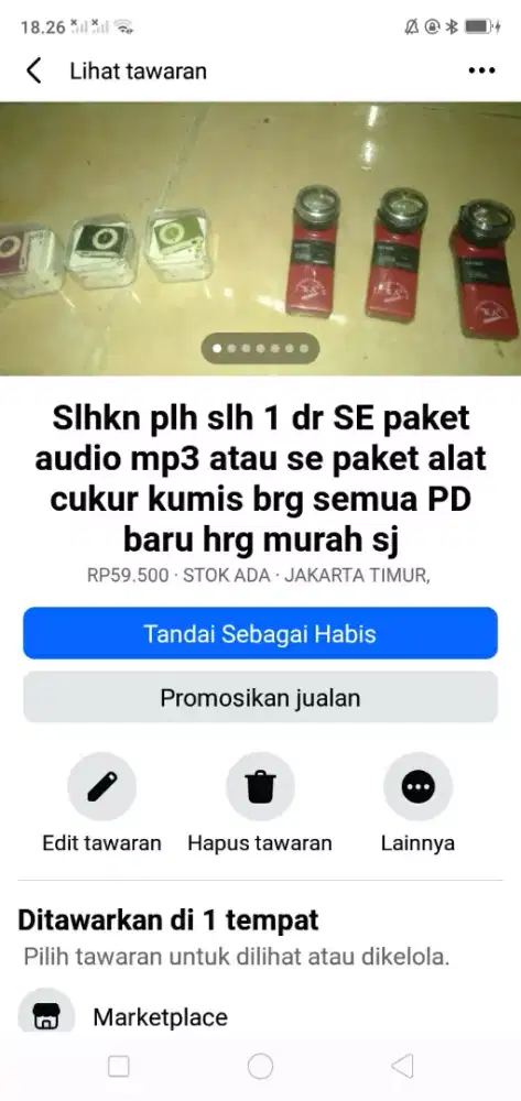 Slhkn plh slh 1 paket dr audio mp3 atau sblh nya brg baru hrg murah sj