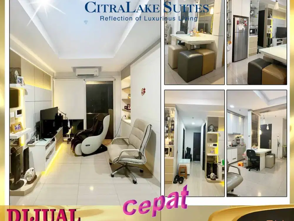 DIJUAL APARTEMENT MEWAH 3 BR - Citra Lake Suites Citra Garden 6 Cengkareng - Jakarta Barat
