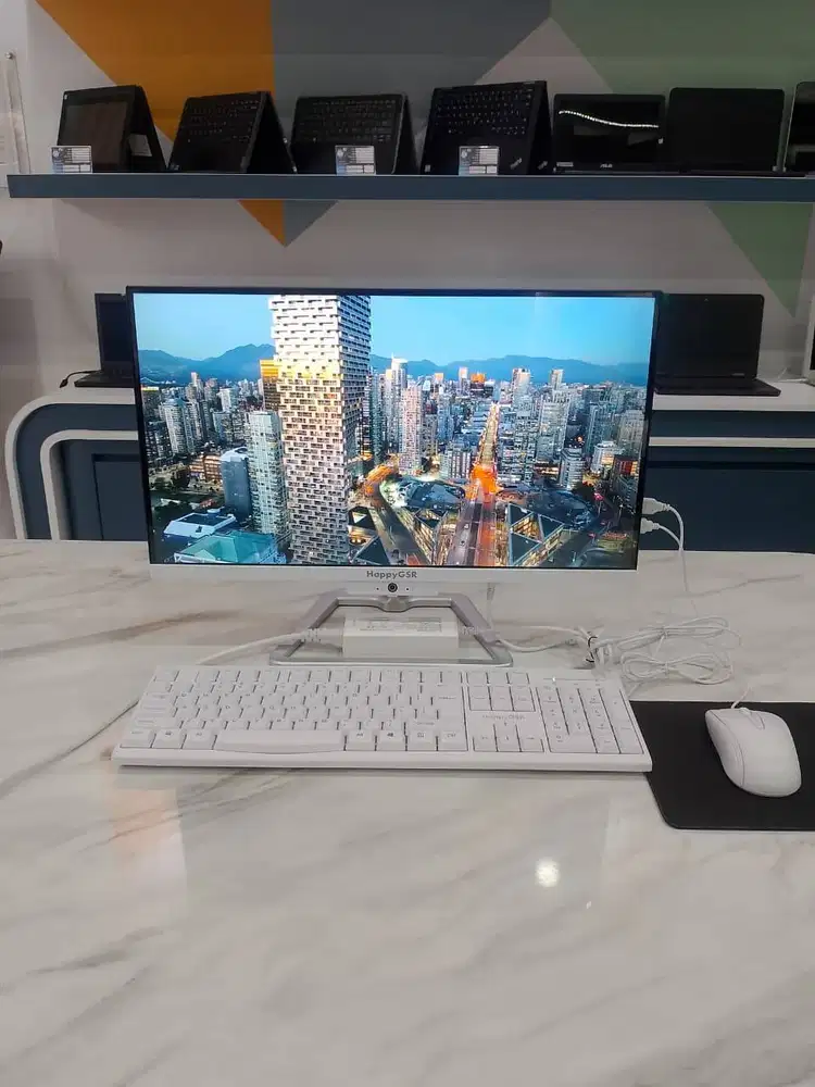 [AIOHG01] PC All in One i5 RAM 8GB SSD 256GB 22inch Mesin Normal,Baru