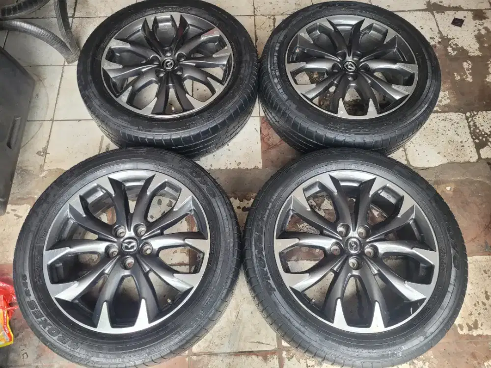 Velg Mazda CX5 R19 original paket ban second 4pcs terima tt