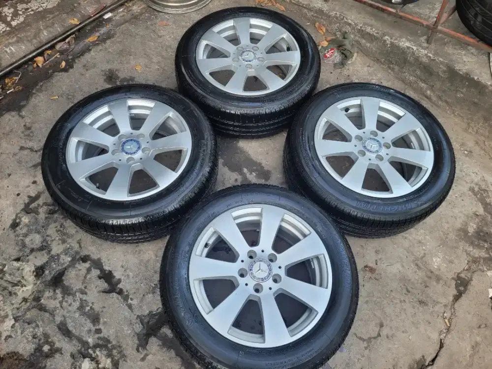 Velg mercy C200 R16 original paket ban second 90% 4pcs