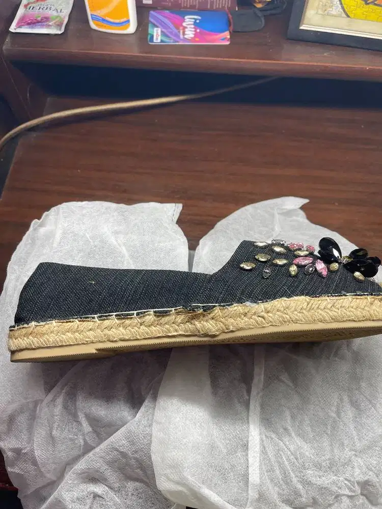 Plum Blossom Espadrilles Swarovski Size 25 cm second