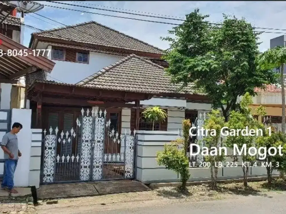 Rumah Asri Citra 1 Termurah Mepet NJOP, Daan Mogot, Jakarta Barat