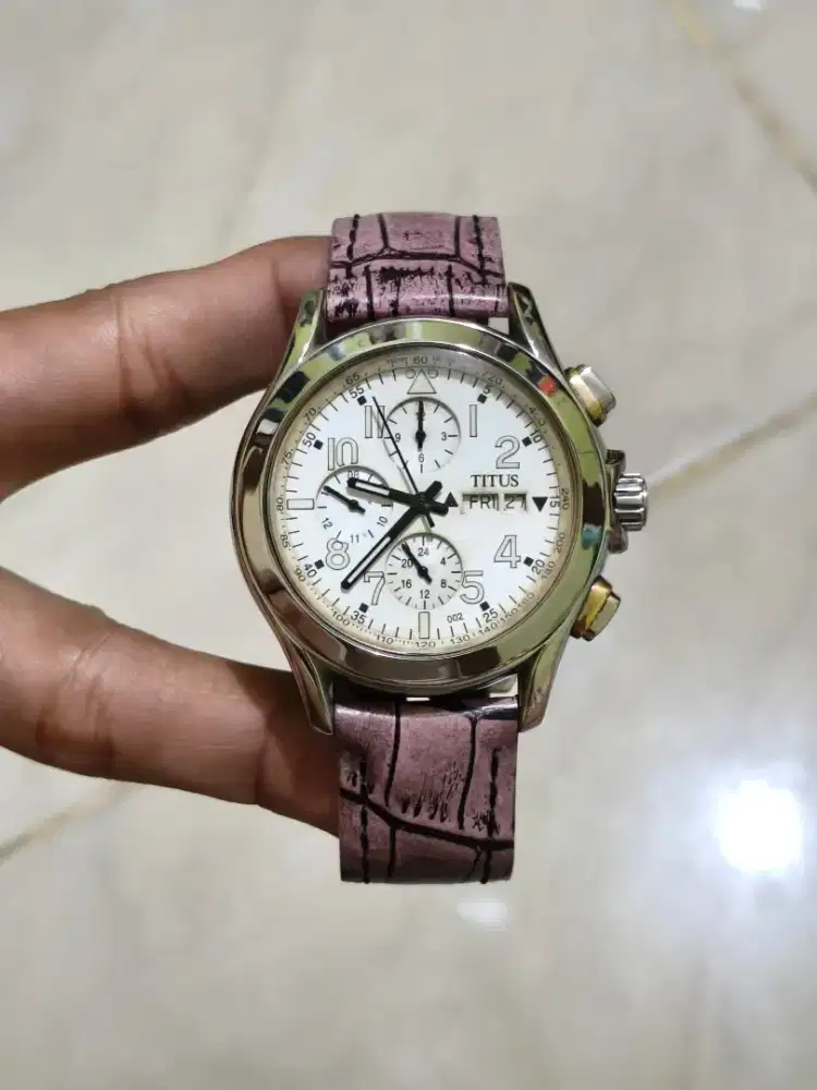 Jam tangan titus automatik chrono original