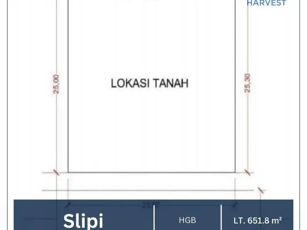 DISEWAKAN CEPAT !! TANAH LOKASI STRATEGIS PERUNTUKKAN R1 DI SLIPI