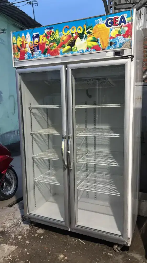 alat pendingin chiller showcase 2 pintu