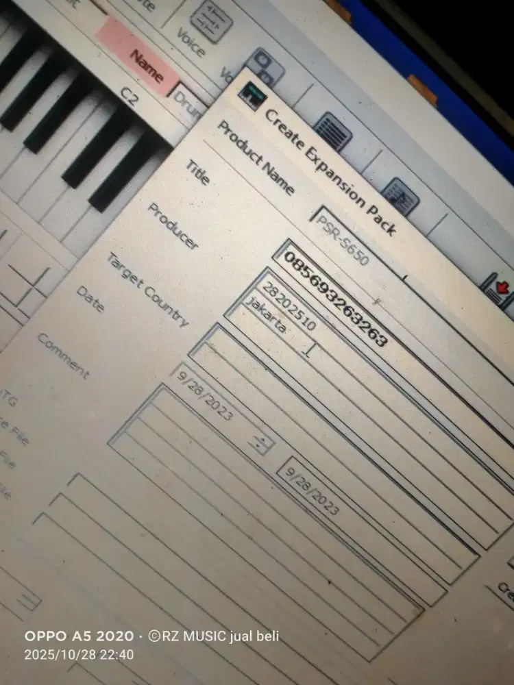 Spare part keyboard KORG Yamaha Roland Casio tehnics