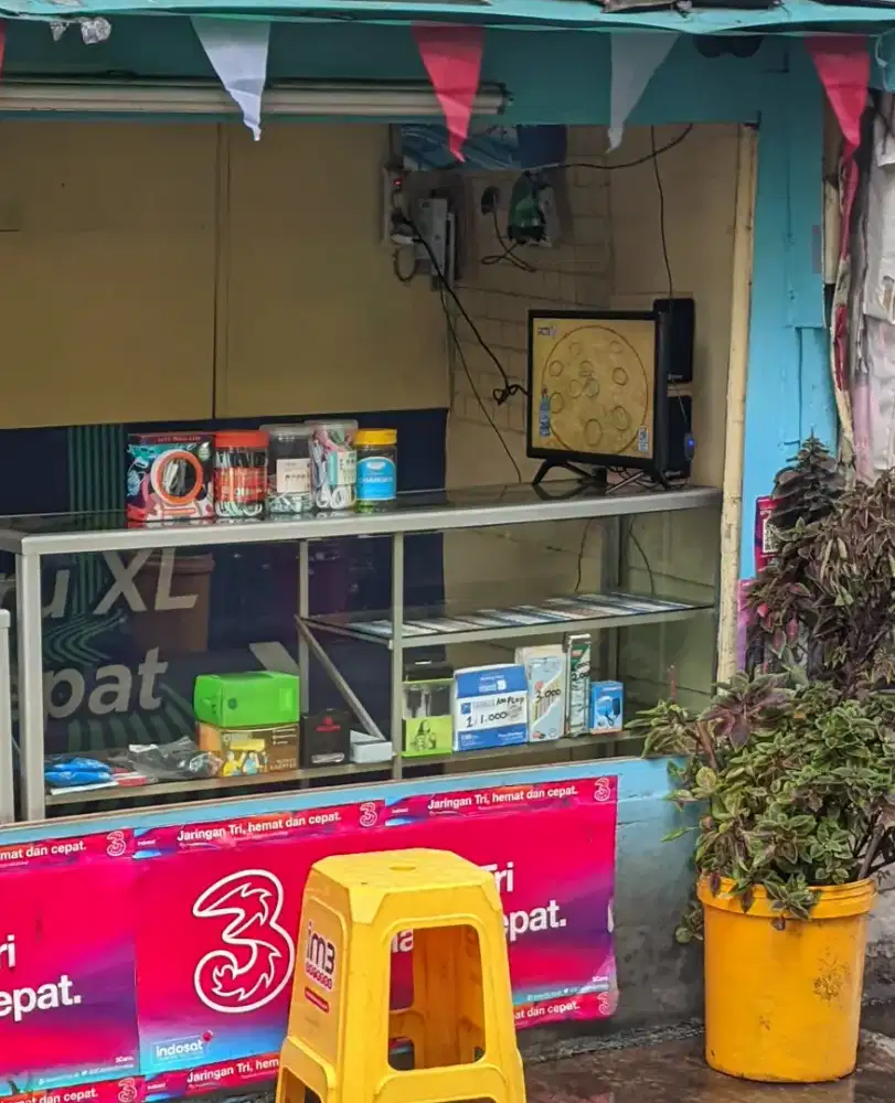 Etalase konter pulsa dan HP
