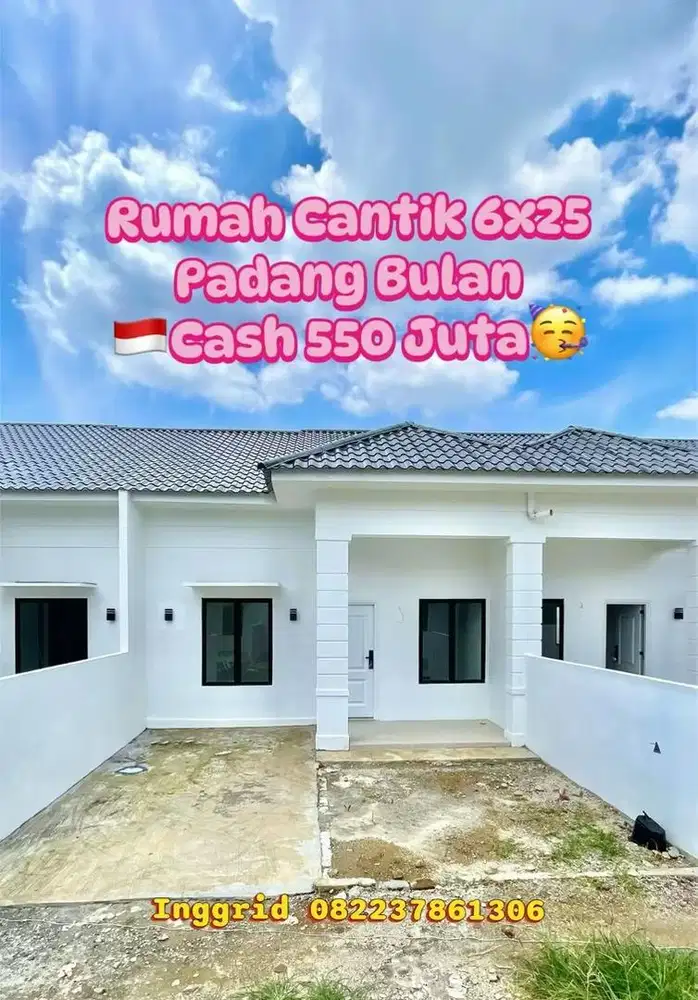 Boss Qyue..Rumah cantik 6x25 padangbulan