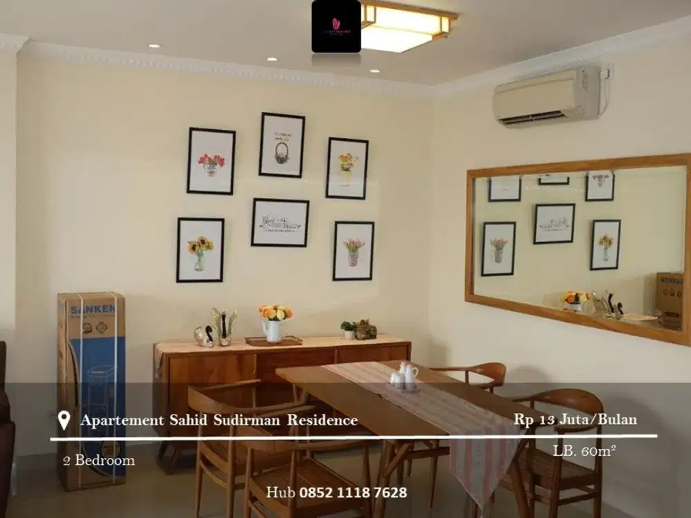 Disewakan Apartement Sahid Sudirman Residence High Floor 2BR Full Furnished