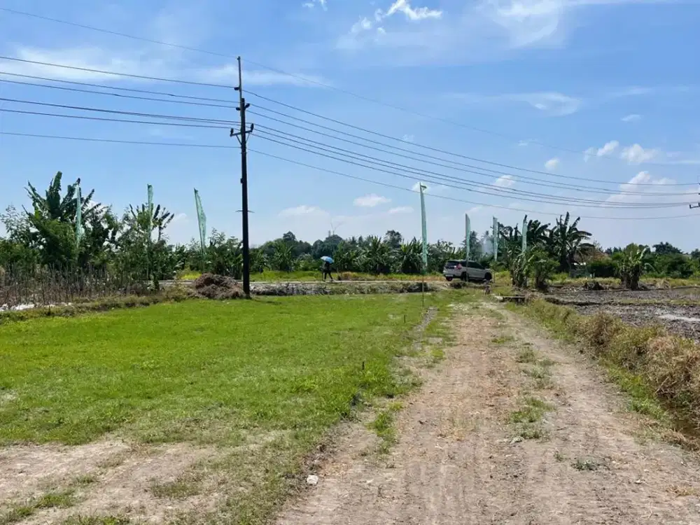 Tanah Godean Mulai 300 jt an hanya 3 Menit ke Jl. Godean