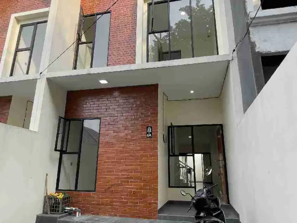 Dijual Rumah Baru Desain Scandinavian Modern 2 Lantai di Komplek Meruya Utara