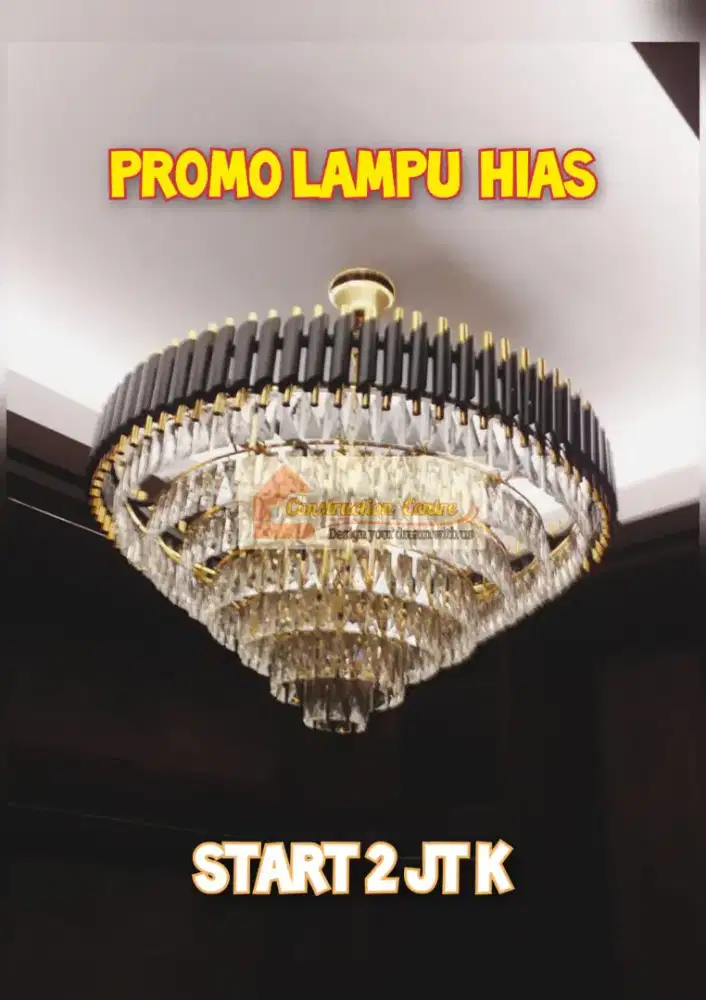 lampu crystal kerucut
