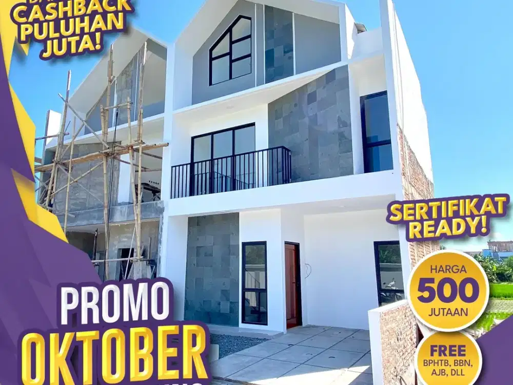 rumah 2 lantai, dekat UNS, promo 580 juta nett