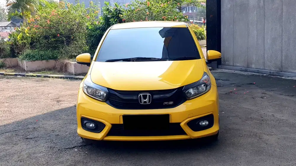Honda Brio 1.2 RS CVT AT Kuning Facelift 2021 Like New KM 31rb Record