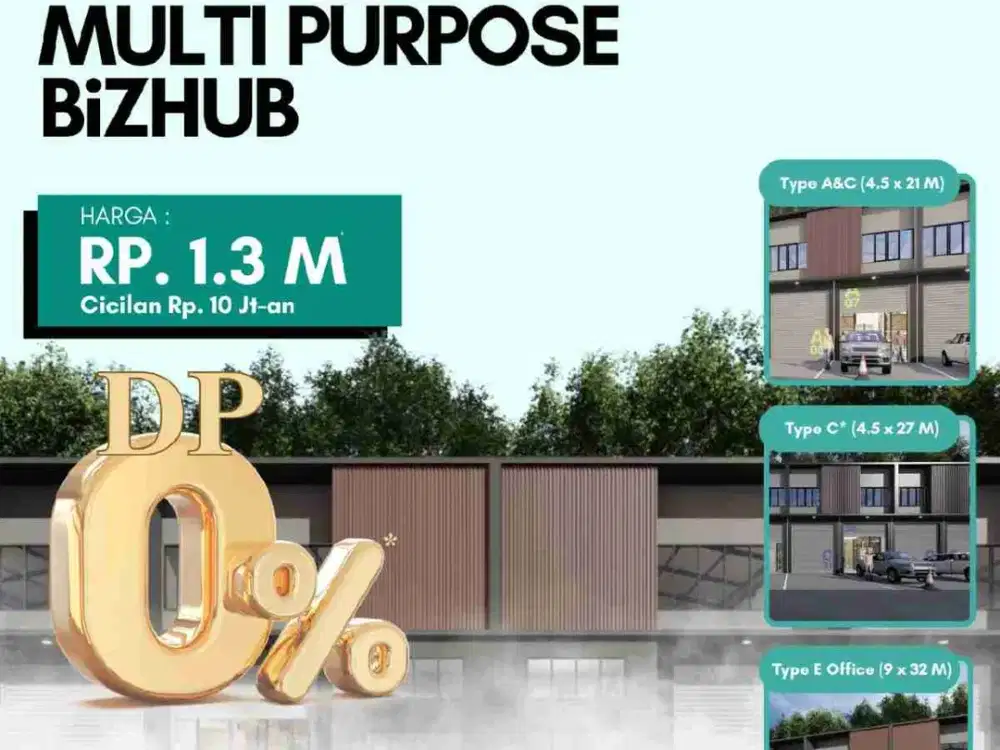 Dijual ruko multiguna, BiZHUB Riverdale harga promo launching
