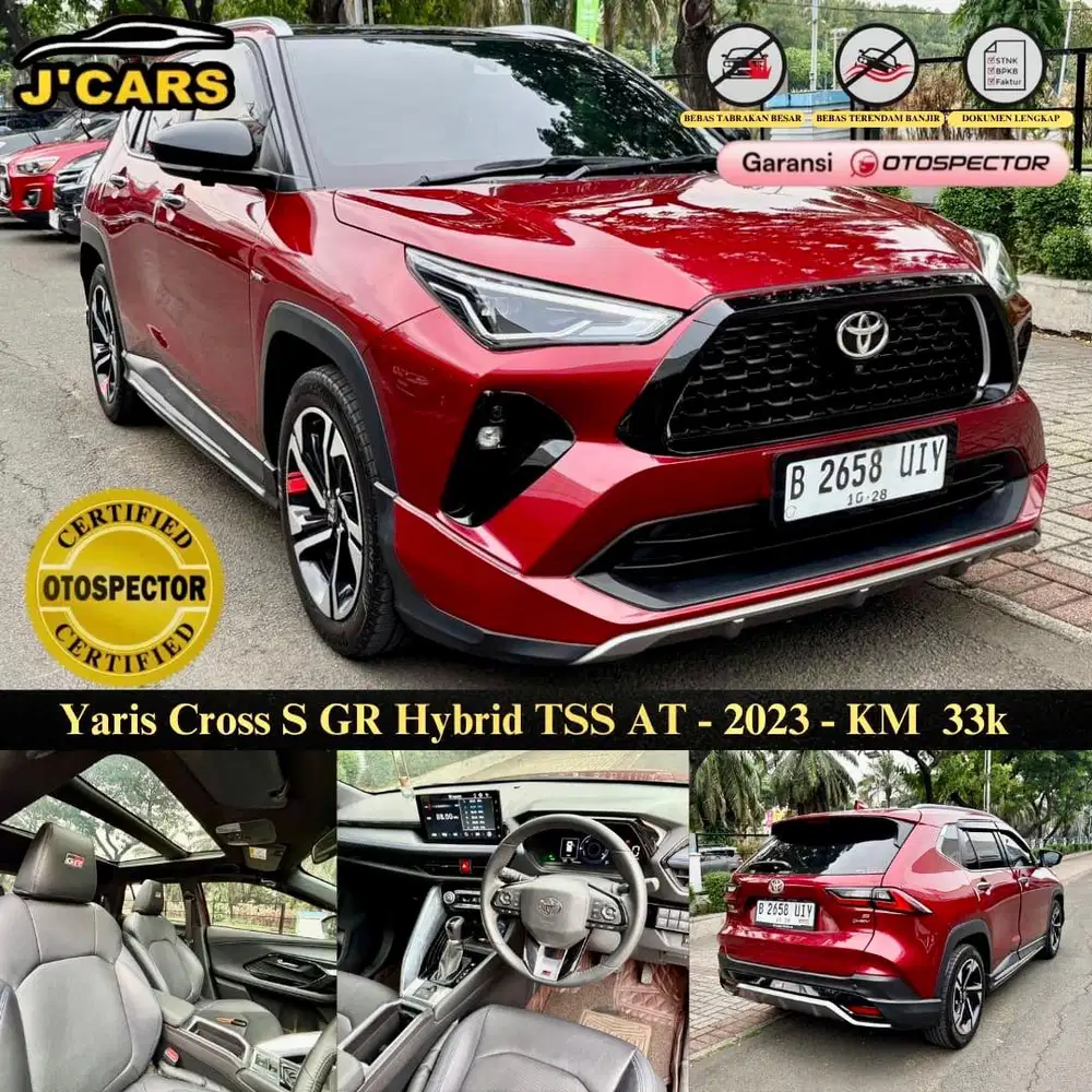[KM 33rb] Yaris Cross S GR Sport Hybrid AT 2023 Automatic HV Murah