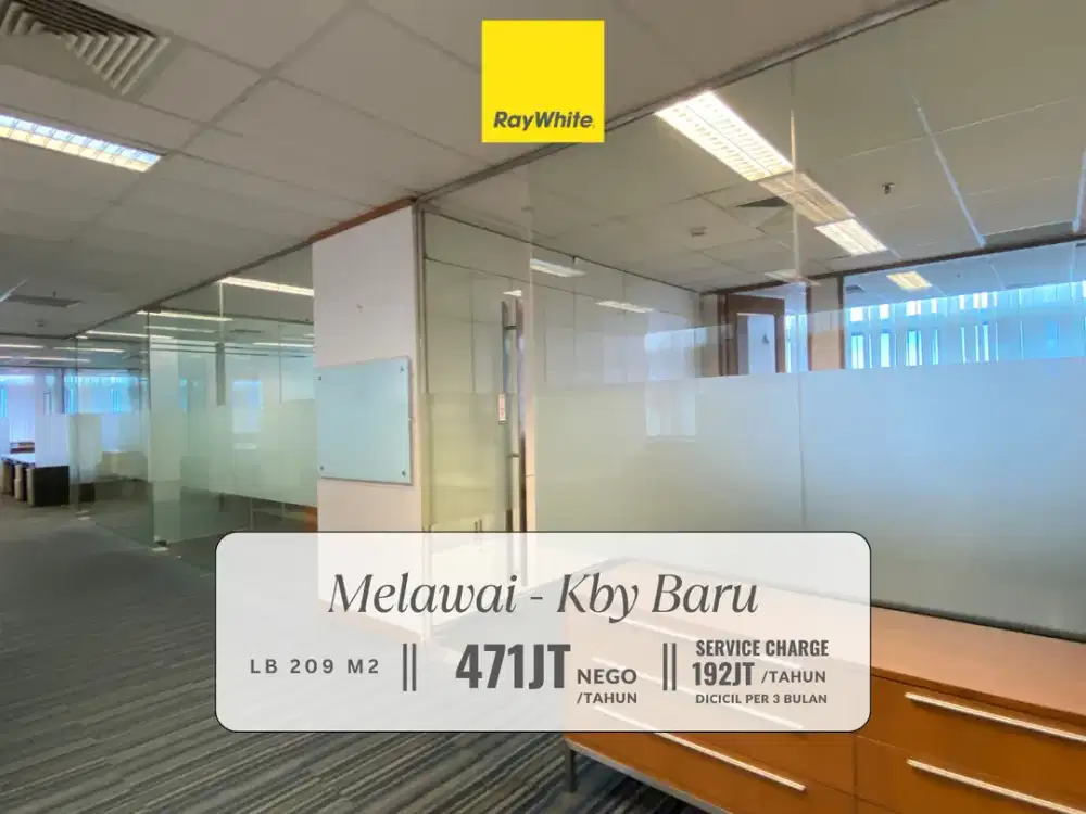 Disewakan Murah! Kantor Furnished di Melawai, Kebayoran Baru