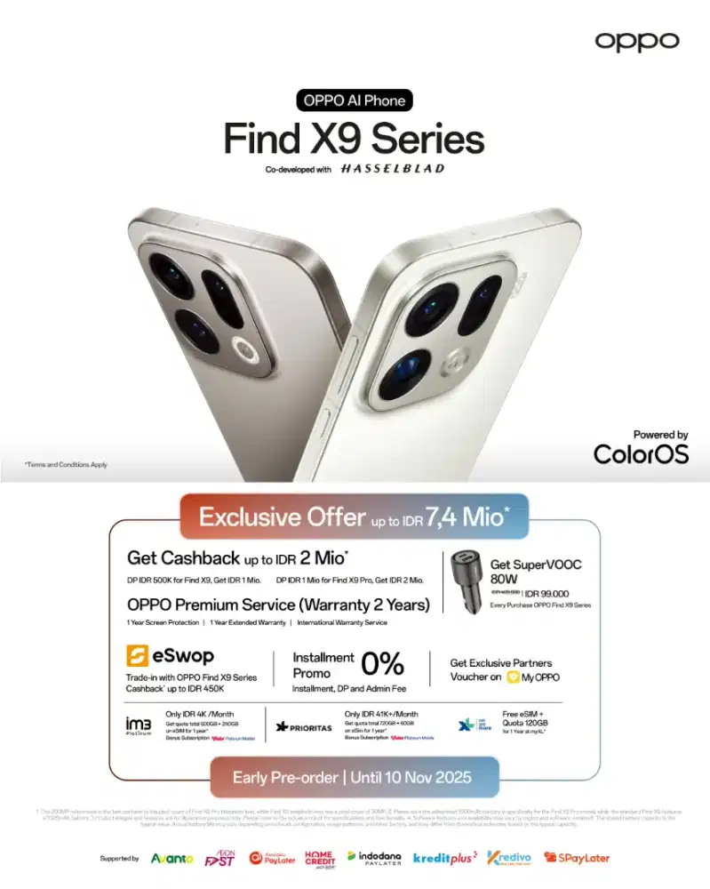 Pre Order Oppo Find X9 Series