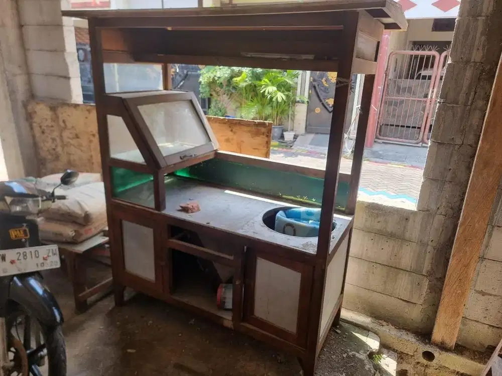 Rombong soto kayu jati asli